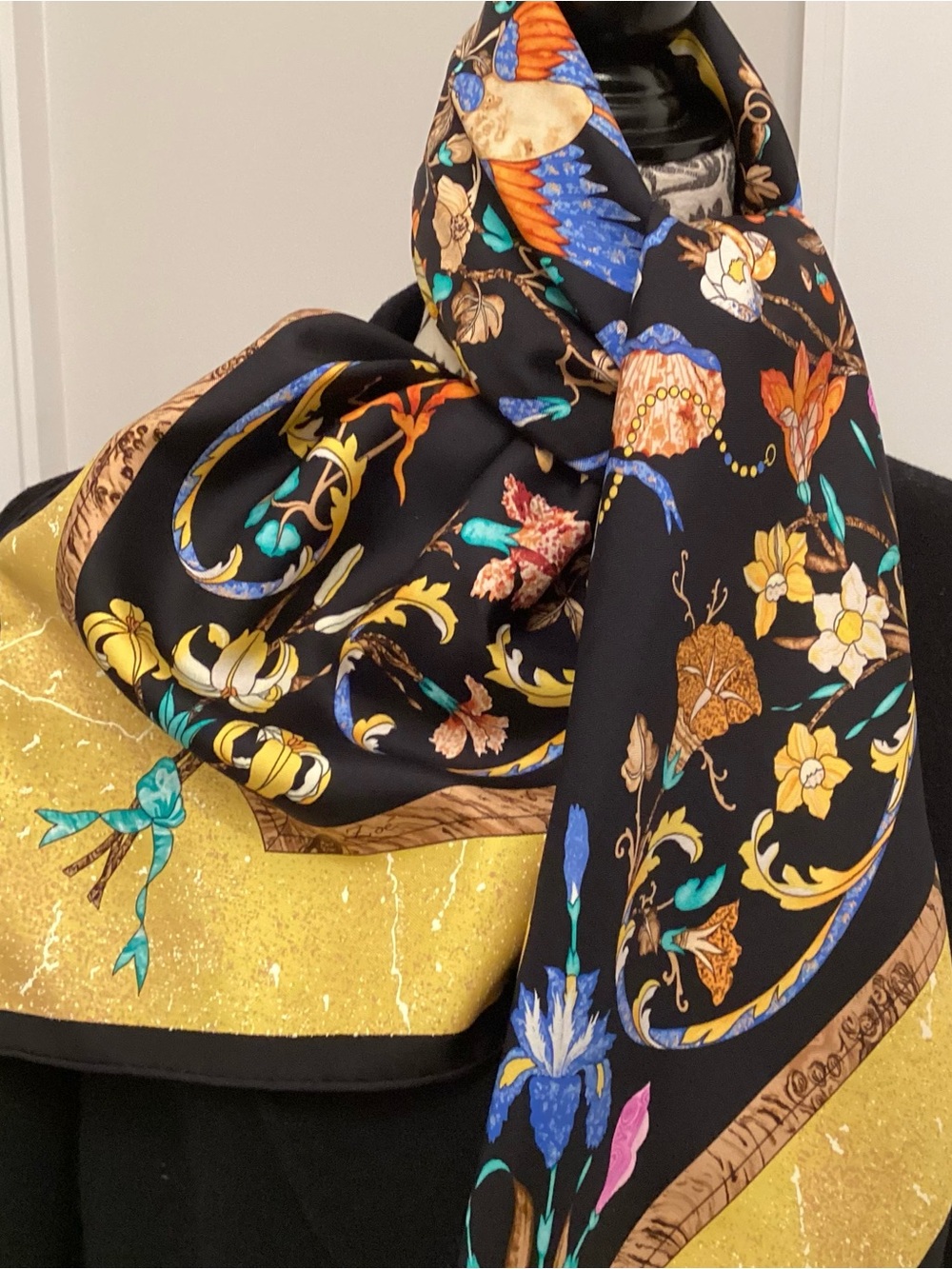 Hermes silk scarf “ Pierre’s d’Orient et d’ Occident